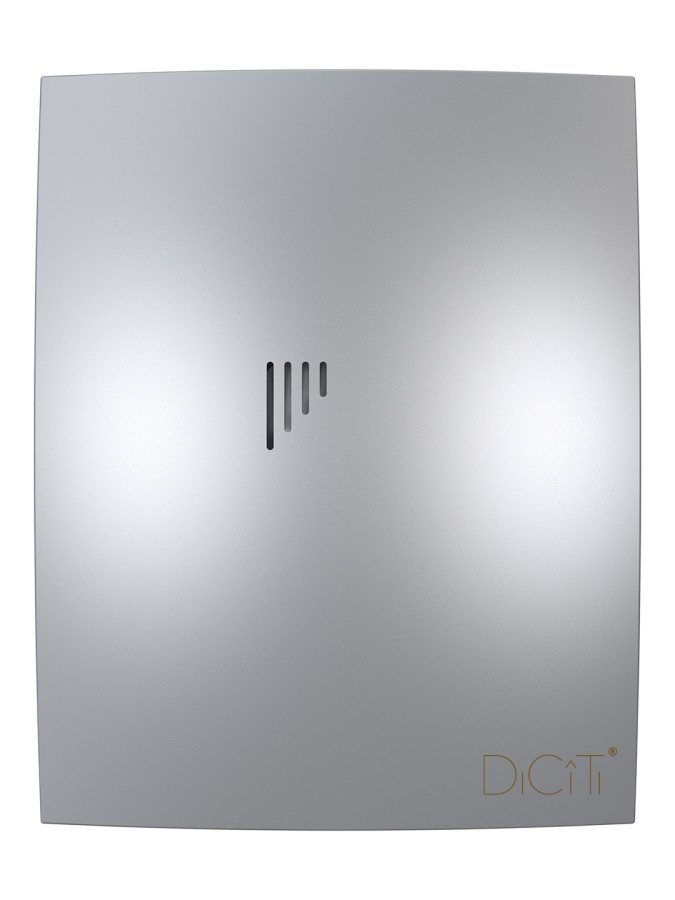 BREEZE 4C Gray metal, Вентилятор осевой вытяжной с обрат. клапаном, D 100 BREEZE 4C Gray metal
