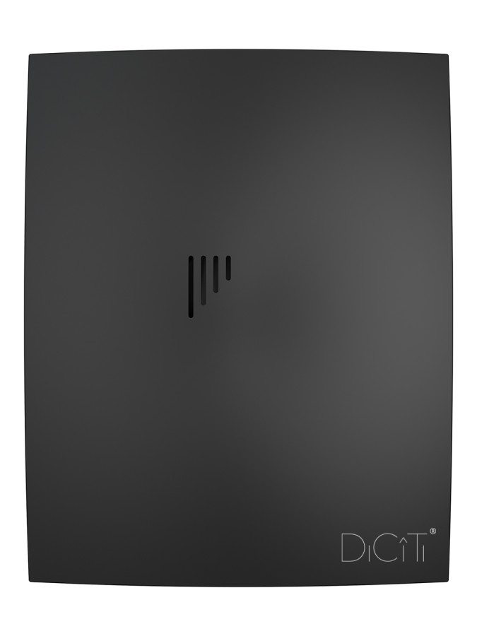 BREEZE 4C Matt black, Вентилятор осевой вытяжной с обрат. клапаном, D 100 BREEZE 4C Matt black