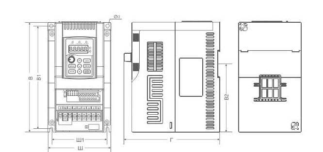Частотный преобразователь INSTART SDI-G0.75-2B, 0,75кВт, 220В (4,7 А) SDI-G0.75-2B