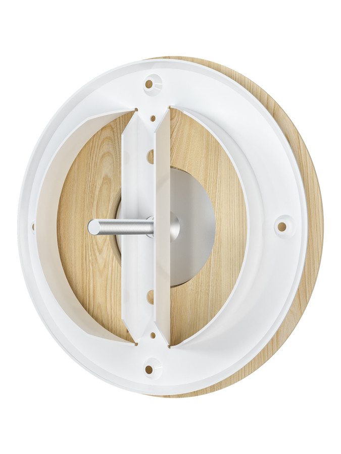 15DW pine,, Анемостат приточно-вытяжной регулируемый для бань и саун, с фланцем D150 (СОСНА) 15DW